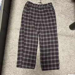 チェックパンツ