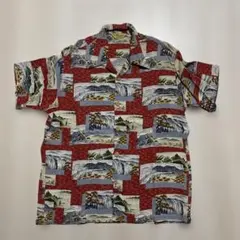 日本画風アロハシャツ　エドウィン　Lサイズ(超メルカリ 市期間中価格！)のサムネイル