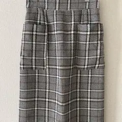 数回着用✴︎美品OPAQUE.CLIPオペークドットクリップチェックタイトスカート