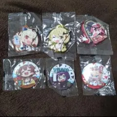 ホロライブ ガチャ 缶バッジ ラバーストラップのサムネイル