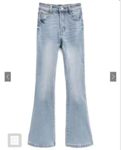 ハイウエストフレアデニムパンツ xs