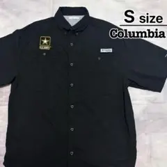 Columbia　フィッシングシャツ　半袖　S　ブラック　刺繍　U.S.ARMYのサムネイル