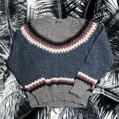 90s ヴィンテージ Woolrich ウールリッチ ノルディック柄 ニット