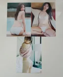 森香澄　L判写真3枚セット