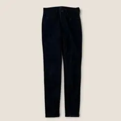 ユニクロ デニムパンツ ハイウエスト スキニー ストレッチ 混コットン ブラック