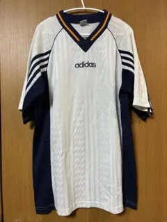 【ヴィンテージ古着】アディダス サッカーシャツ ユニフォーム ゲームシャツ 白