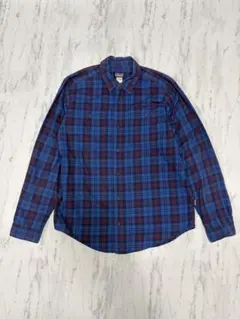 Patagonia パタゴニア オーガニックコットン シャツ M 青チェック
