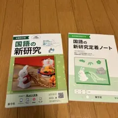国語の新研究 解説解答集&定着ノートのセット