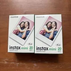 富士フィルム チェキフィルム instax mini 20枚入×2箱 40枚