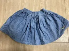 futafuta 80サイズ デニムスカート ブルー ひらひら 女の子 可愛い