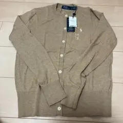 Polo Ralph Lauren キャメル コットンブレンド カーディガン S