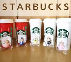 starbucksリユーザブルカップ　ベアリスタキャップ　セット