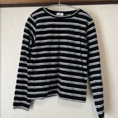 ストライプ長袖TシャツLサイズ しまむら ボーダー