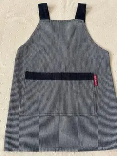 ストライプエプロン コットン混紡　120
