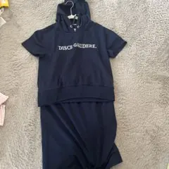 CECIIL McBEE フード付きセットアップ ネイビー