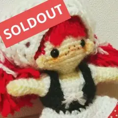 ハンドメイド あみぐるみ 女の子 着せ替え　農家　かぎ針　ひつじ　キーホルダー