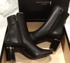 217マッキントッシュ フィロソフィー スクエアトゥショートブーツ 22.5cm