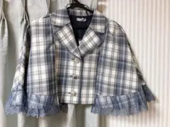 axes femme レースフリルケープ
