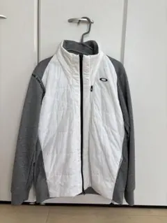 Oakley 軽量ジャケット ホワイト/グレー　Lサイズ