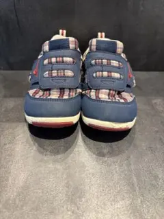 【MIZUNO】18cm キッズ スニーカー ネイビー/チェック