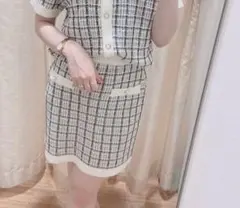 INGNI(イング) ツイードミニスカート台形美脚ハイウエスト韓国風きれいめ