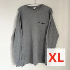 Champion チャンピオン 長袖 ロンT カラー グレー サイズ XL