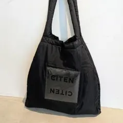 美品✨️ CITEN パデッド クリア ロゴ トートバッグ ブラック 黒のサムネイル