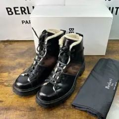 極美品46万 Berluti ブルニコ グレーズドレザー シアリングブーツ 8