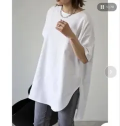 Bonjour Sagan コットンサイドスリットTシャツのサムネイル