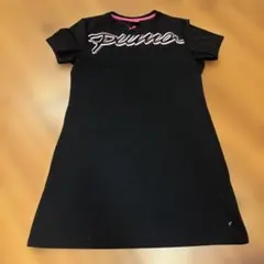 PUMA 半袖 Tシャツ ブラック ロゴ入り　チュニック　ワンピースのサムネイル