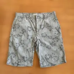 ユニクロ 321-149698 総柄 ハワイアン ショートパンツ ハーフパンツL