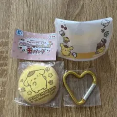 サンリオ　ふわふわクッキー風缶バッジ　ポムポムプリン