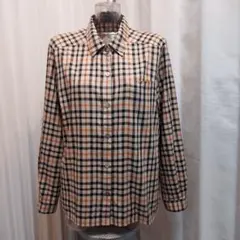 DAKS　ダックス　ハウス チェック柄　コットンブラウス　ゆったり 9号のサムネイル