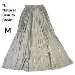 Natural Beauty Basic ミントグリーン プリーツスカート M