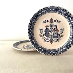 ○N42 ○イギリス製ジョンソン・ブラザーズ　丸皿【2枚】未使用