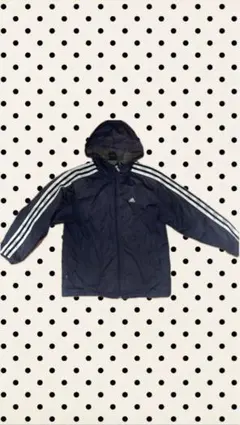 adidas ネイビー ナイロンジャケット Mサイズ