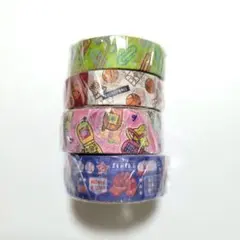 ワールドクラフト マスキングテープ マステ 4本セット まとめ売り ②のサムネイル