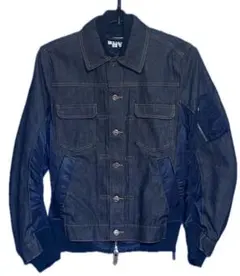 SACAI × A.P.C. デニムジャケット　インディゴ×ネイビー　希少XXS