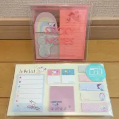 スヌーピー クリアケース付箋 スタンド付箋 SNOOPY