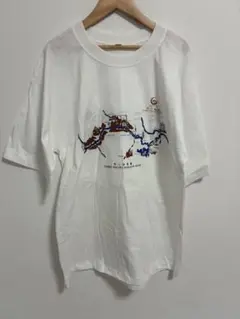 【90sヴィンテージ】長江三峡 クルーズ スーベニアTシャツ XL 白のサムネイル