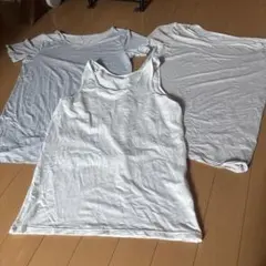 AIRism ホワイト Tシャツ タンクトップ セット　3枚