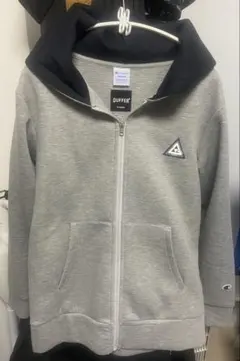 チャンピオンパーカージップアップスウェット ダファーコラボメンズMグレー【中古】