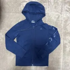 アディダス　パーカー　ネイビー　レディース　Sサイズ