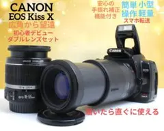 スマホ転送OK✨Canon EOS Kiss X✨ダブルレンズ✨初心者おすすめ