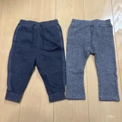 【西松屋&OLD NAVY】ジョガーパンツ&レギンスパンツ 80cm 2本セット
