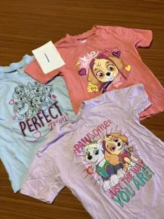 ①PAW PATROL Tシャツ 3枚セット 95