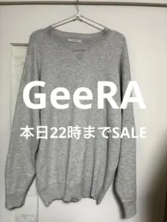 GeeRA 長袖ニット グレー