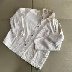 新品未使用　美品　GU デニムジャケット　ホワイト　Mサイズ