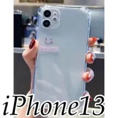 iPhone13 スマイル　ニコニコ　クリアケース