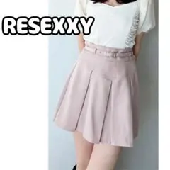 RESEXXY プリーツスカート ミニ スカショーパン ピンク パンツ ベルト付のサムネイル